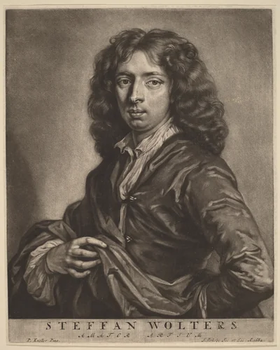 Steffan Wolters by Jan Verkolje, print, 1684