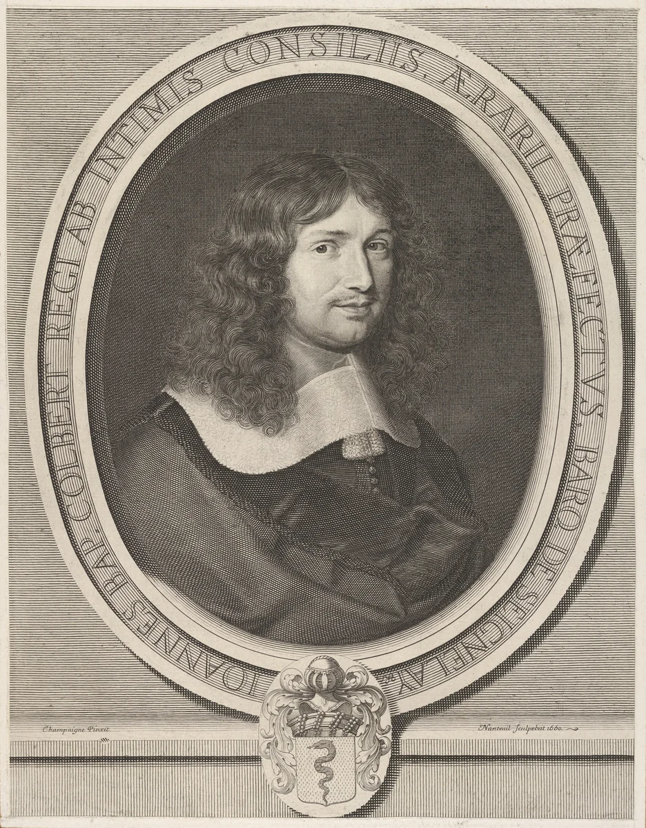 Jean-Baptiste Colbert by Robert Nanteuil, print, 1660