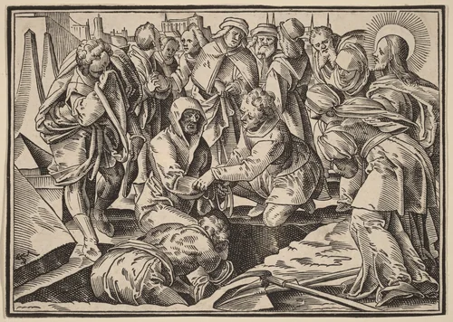 Christ Tells His Disciples of the Last Judgment by Christoph Murer, print, 1558-1614