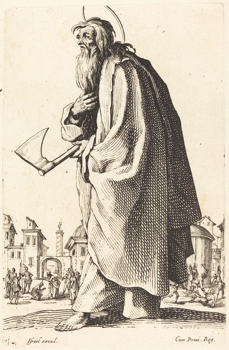 Saint Thaddeus by Jacques Callot, print, 1631
