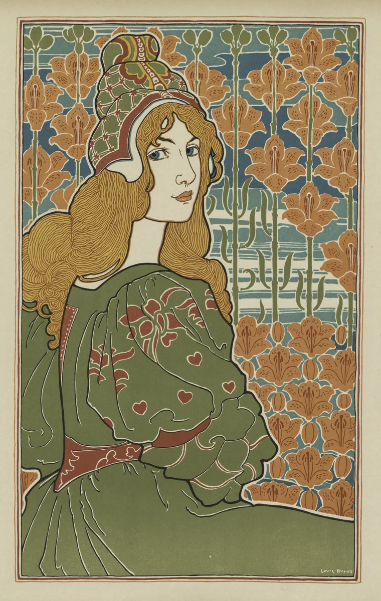L'Estampe Moderne: Jane by Louis Rhead, print, 1898