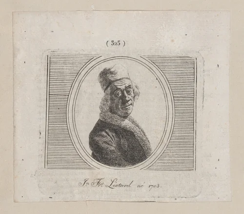Self-portrait in a Red Cap by anonymous, print, 1700-1799