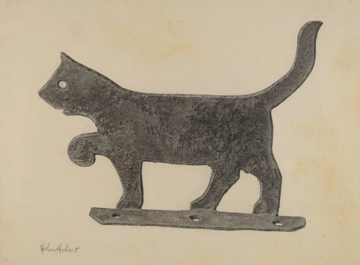 Foot Scraper by Helen Hobart, index of american design, 1939