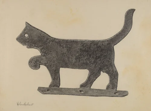 Foot Scraper by Helen Hobart, index of american design, 1939