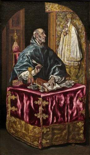 Saint Ildefonso by El Greco, painting, 1603-1614