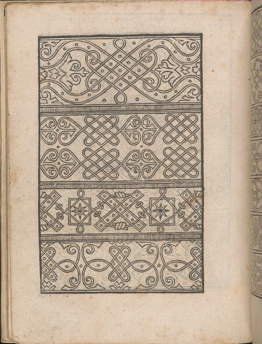 New Modelbüch allen Nägerin u. Sydenstickern (Page 12v) by Hans Hoffman, book, 1556