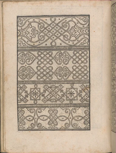 New Modelbüch allen Nägerin u. Sydenstickern (Page 12v) by Hans Hoffman, book, 1556