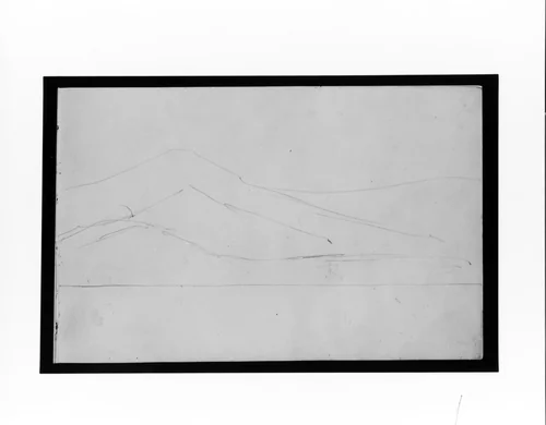 Village and Mountain (from Sketchbook) by Mary Newbold Sargent, artwork, 1904