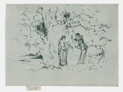 The Pastoral Play by Theodore Roussel, print, 1888