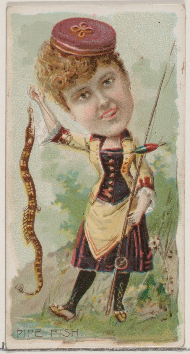 Pipe Fish, from the series Fishers and Fish (N74) for Duke brand cigarettes by Knapp & Company, print, 1888