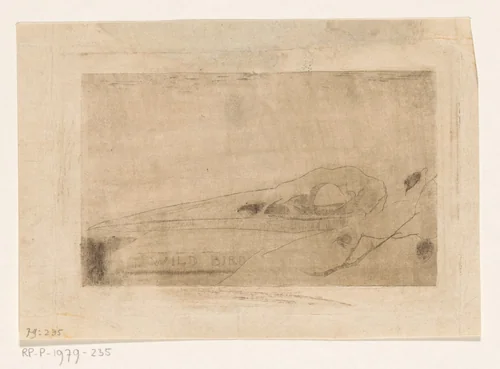 Vogelschedel by Jan Mankes, print, 1912