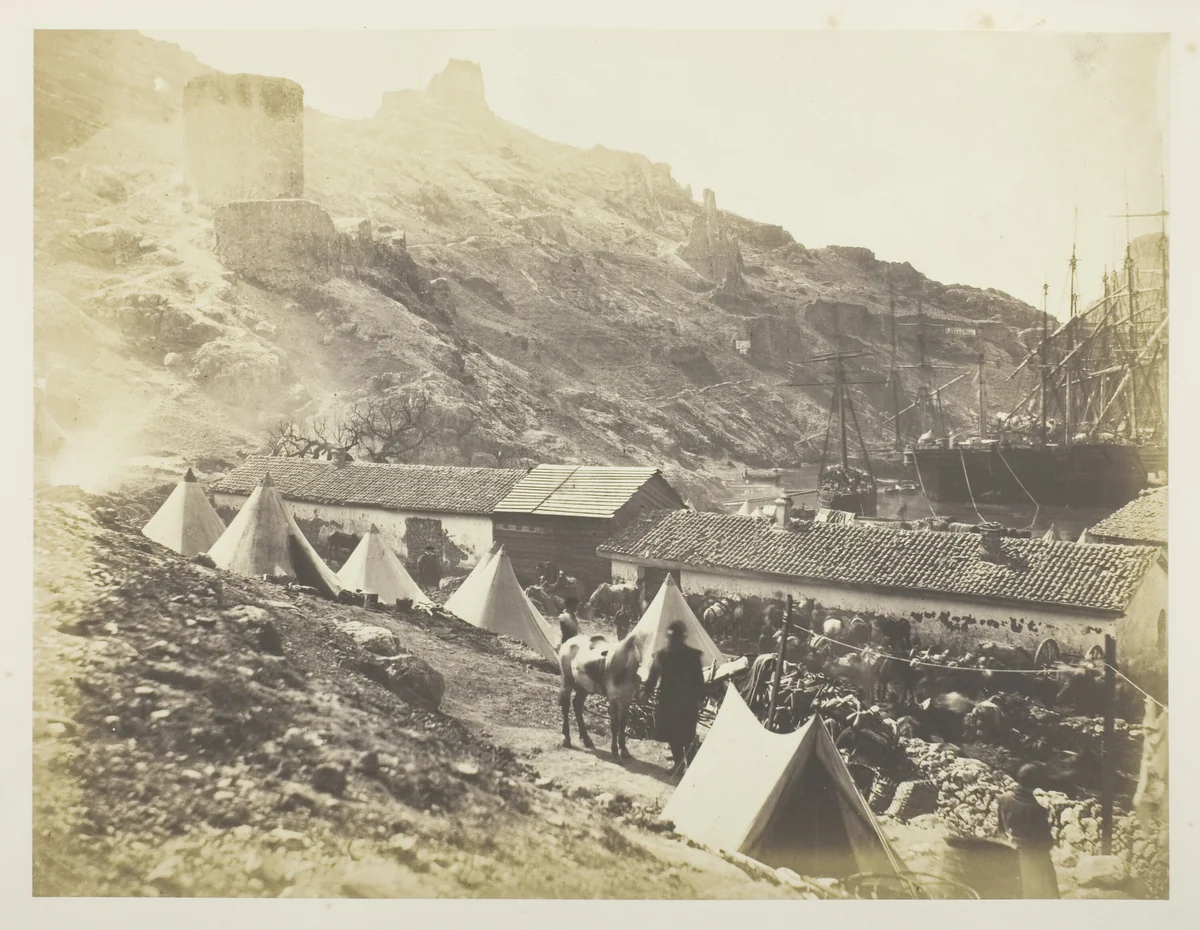 The Genoese Castle, Balaklava by Roger Fenton, photograph, 1855