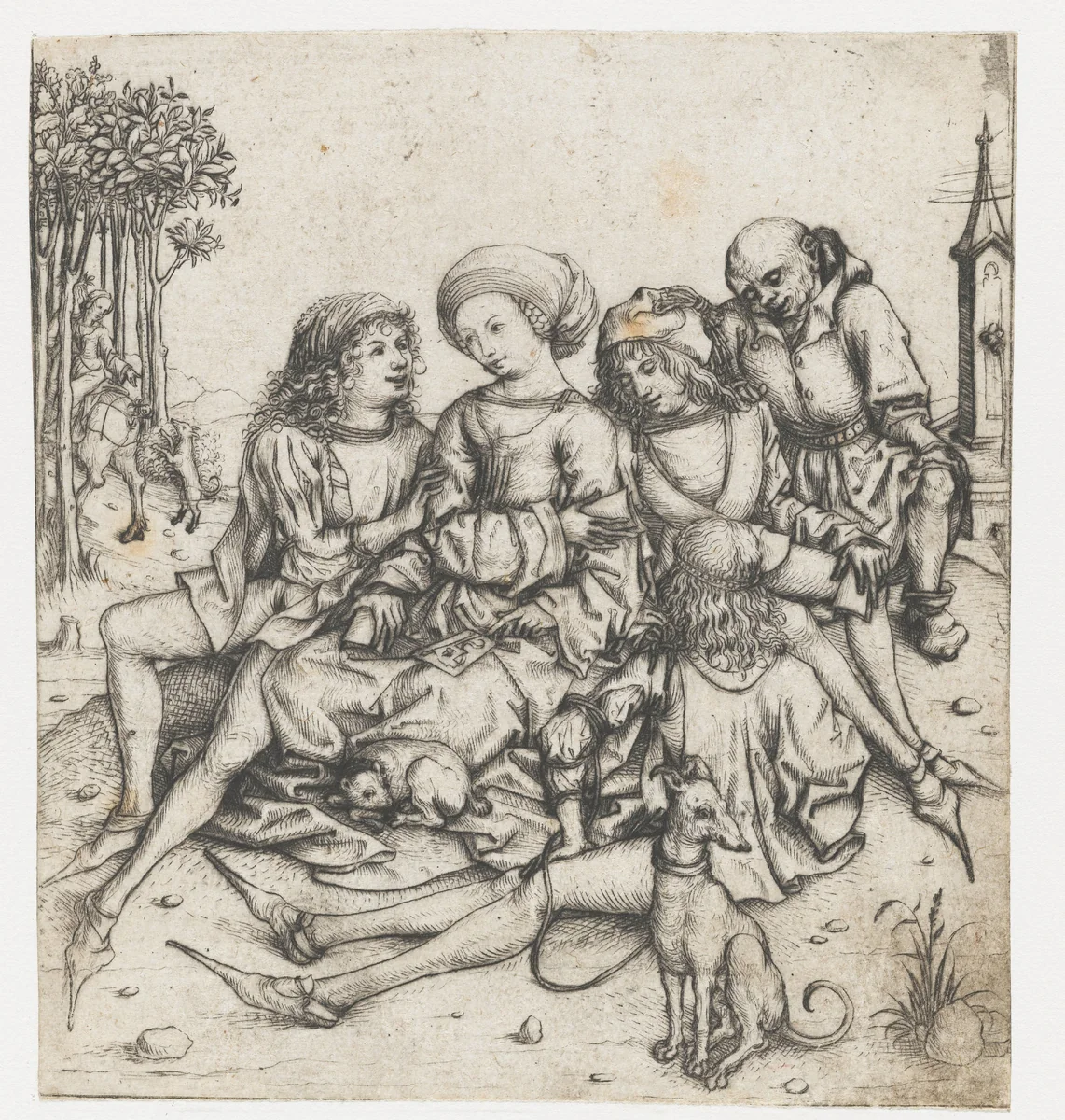 Untitled by Meester van het Amsterdamse Kabinet, print, 1483-1487
