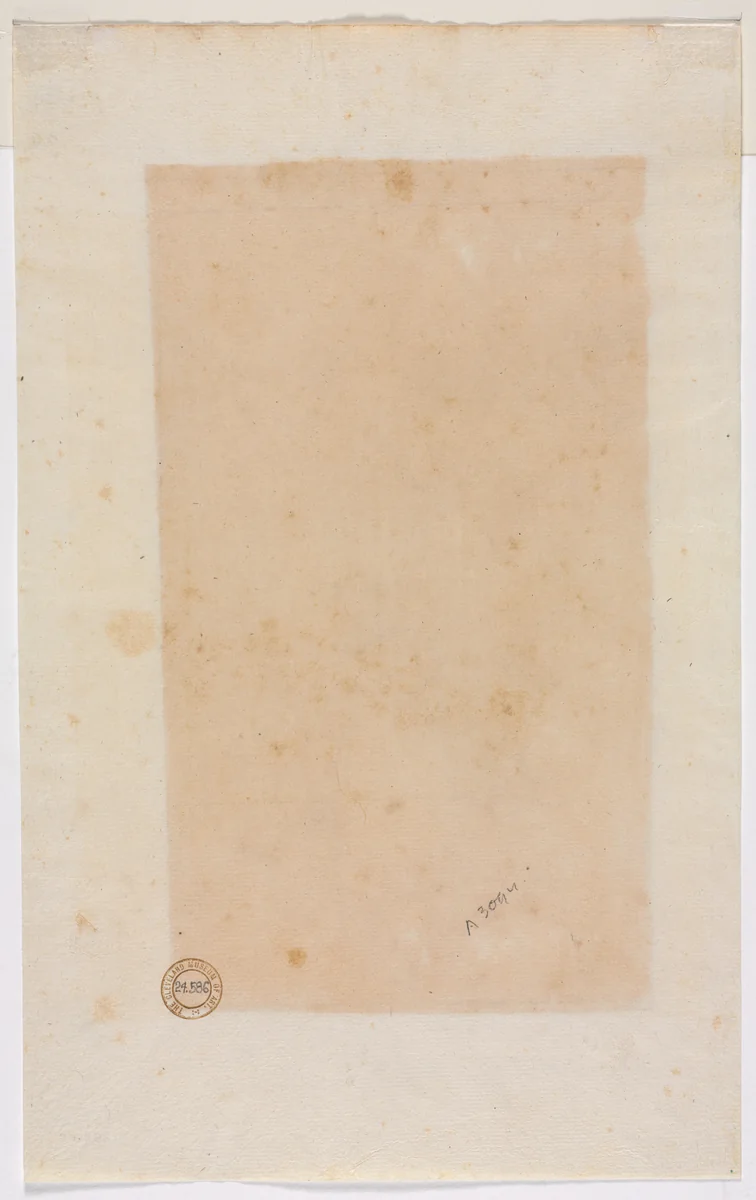 Border Lines (verso) by Luzio Romano, drawing, 1530-1570