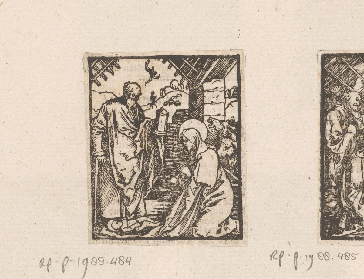 Geboorte van Christus by anonymous, print, 1536