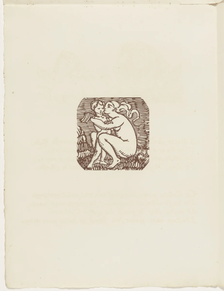 Vignette (folio 81 verso) from Les Amours (The Loves) by Émile Bernard, illustrated book, 1915