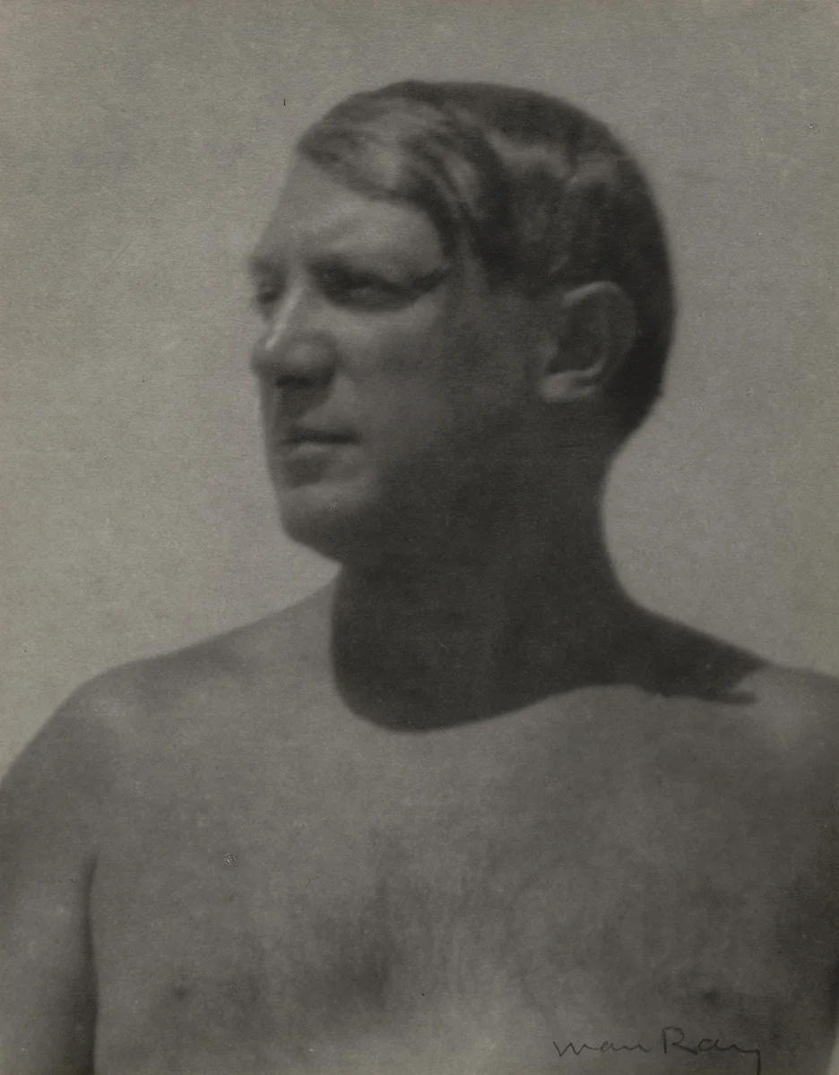 Pablo Picasso by Man Ray, photograph, 1926