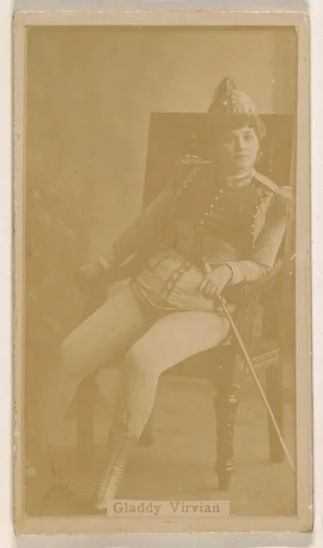 Gladdy Virvian, from the Actresses series (N245) issued by Kinney Brothers to promote Sweet Caporal Cigarettes by Kinney Brothers Tobacco Company, photograph, 1890