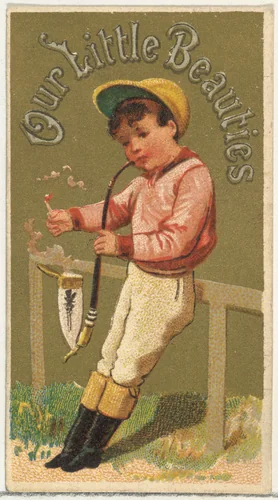 From the Girls and Children series (N58) promoting Our Little Beauties Cigarettes for Allen & Ginter brand tobacco products by Allen & Ginter, print, 1887