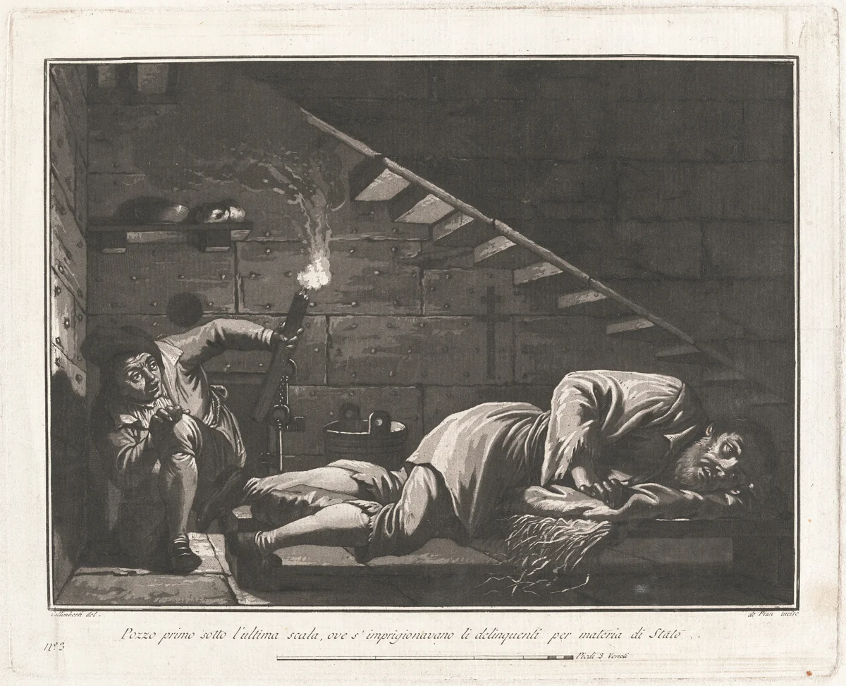 The "Well," for Violators of State Law by Giovanni De Pian; Francesco Galimberti, print, 1797