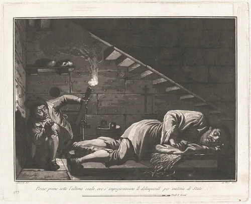 The "Well," for Violators of State Law by Giovanni De Pian; Francesco Galimberti, print, 1797