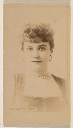 Carrie Turner, from the Actresses series (N245) issued by Kinney Brothers to promote Sweet Caporal Cigarettes by Kinney Brothers Tobacco Company, photograph, 1890