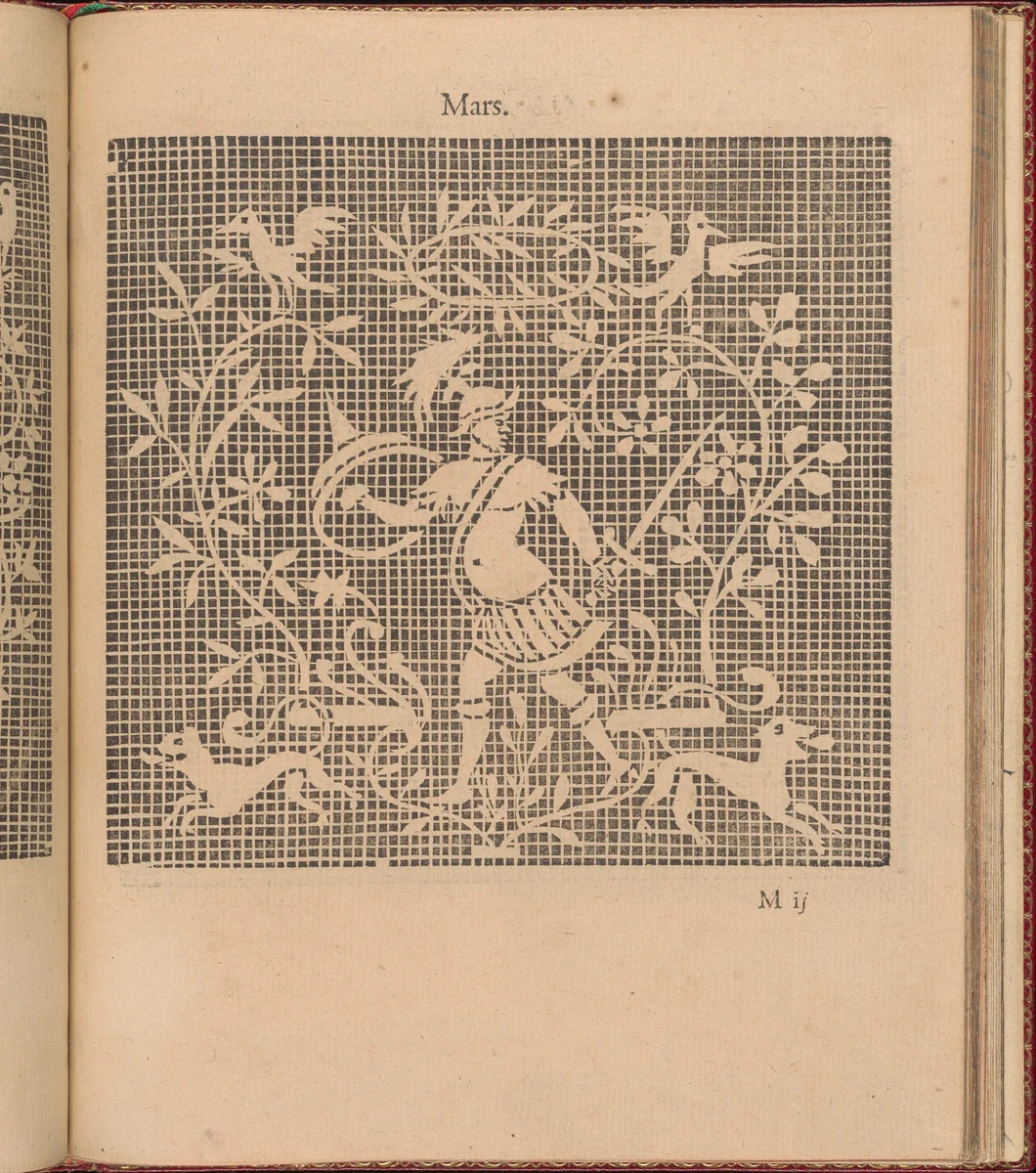 Les Singuliers et Nouveaux Portraicts... page 46 (recto) by Federico de Vinciolo, book, 1588