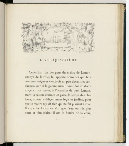 Headpiece (page 217) from Daphnis et Chloé by Pierre Bonnard, illustrated book, 1902
