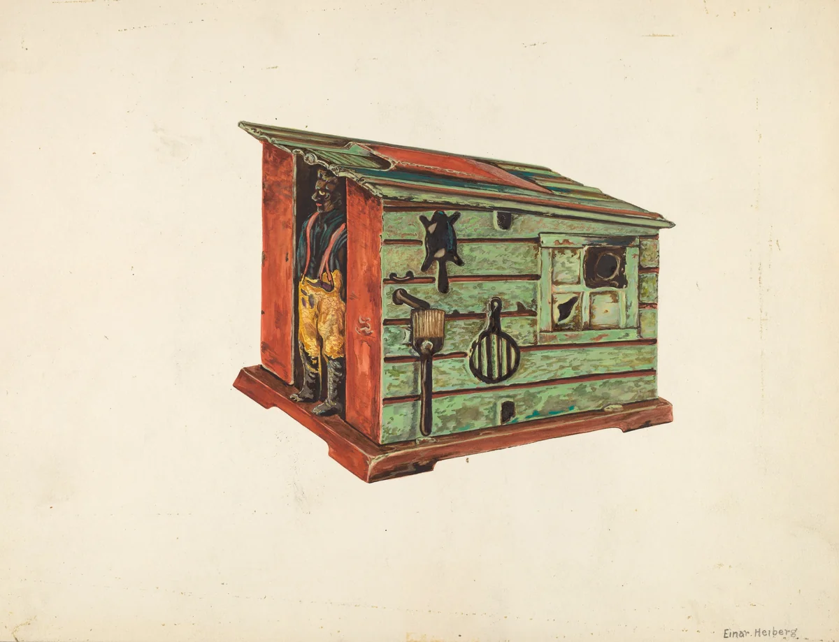 Mechanical Bank by Einar Heiberg, index of american design, 1938