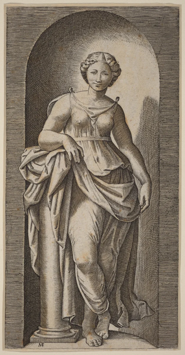 Fortitude by Marcantonio Raimondi, print, 1510-1527