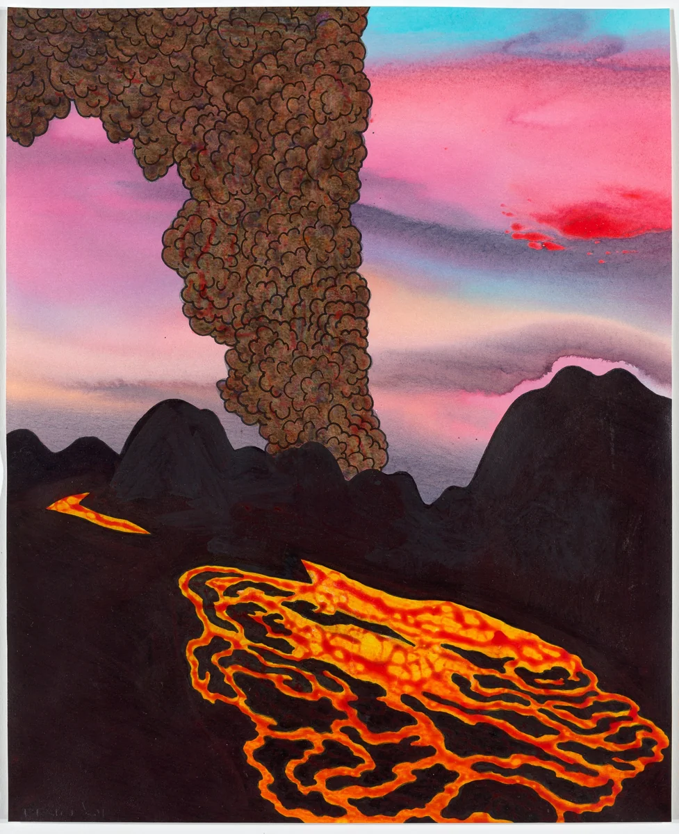 Killer Smoke by Ken Price, drawing, 2004