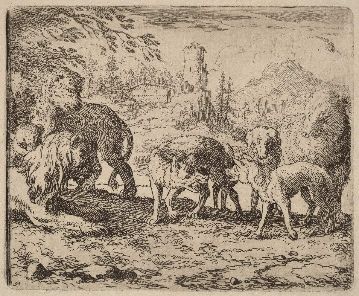 Reynard Condemned by Allart van Everdingen, print, 1645-1656