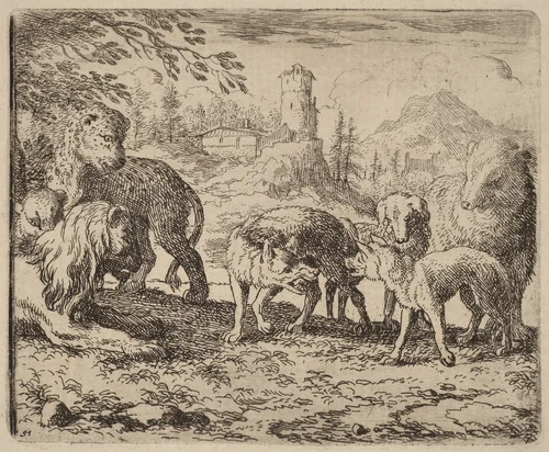 Reynard Condemned by Allart van Everdingen, print, 1645-1656