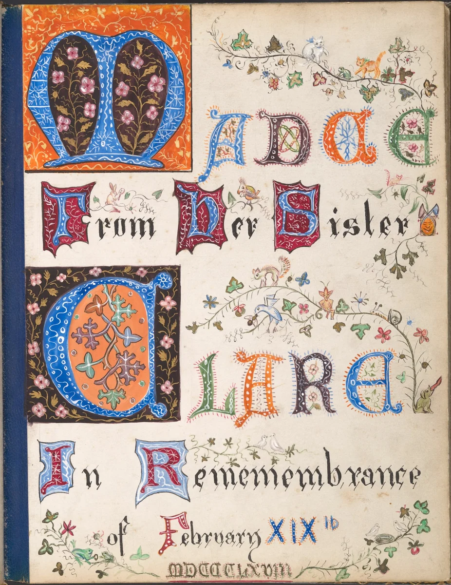 [The Harvey Album] by Emily Clare Harvey, book, 1868