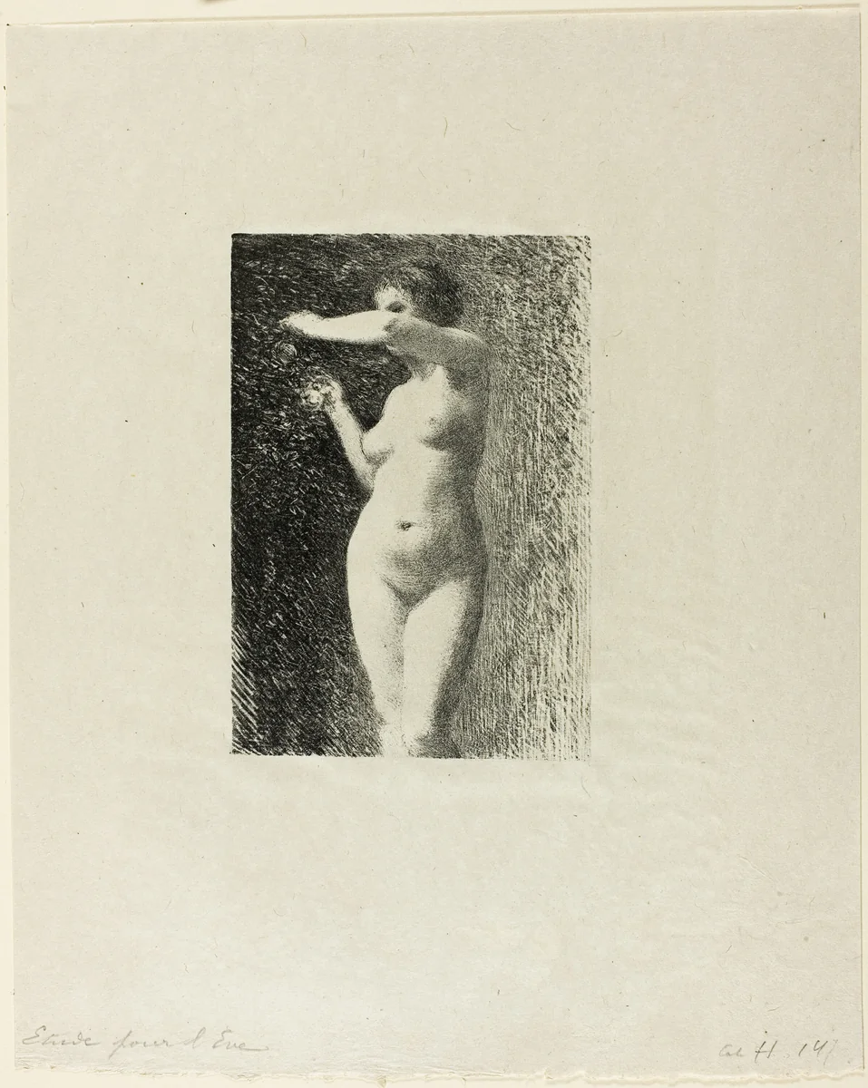 Etude for Eve by Henri Fantin-Latour, print, 1898