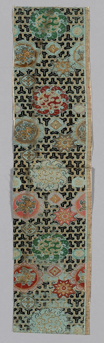 Fragment by Japan or China, textile, 1800-1825