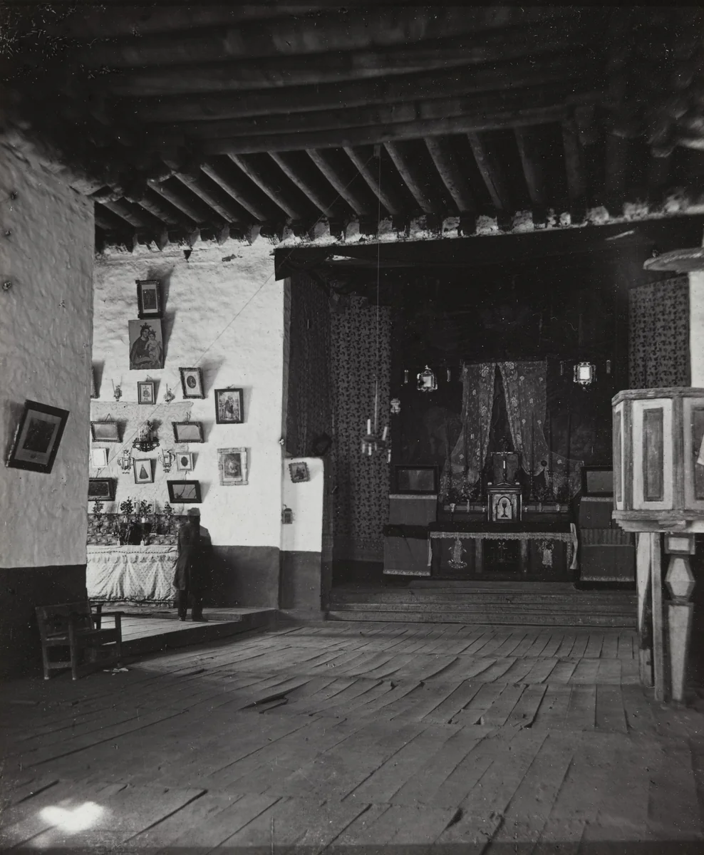 Interior of Mission, Arizona by Ben Wittick, photograph, 1890