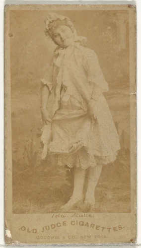 Ida Mulle, from the Actors and Actresses series (N171) for Old Judge Cigarettes by Goodwin & Company, photograph, 1886-1890