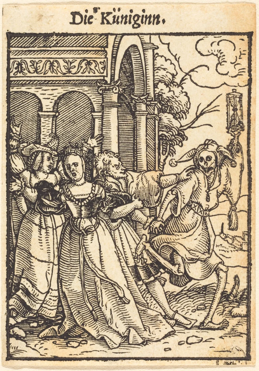 Der Kuniginn (The Queen) by Hans Lützelburger, print, 1521-1531