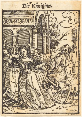Der Kuniginn (The Queen) by Hans Lützelburger, print, 1521-1531
