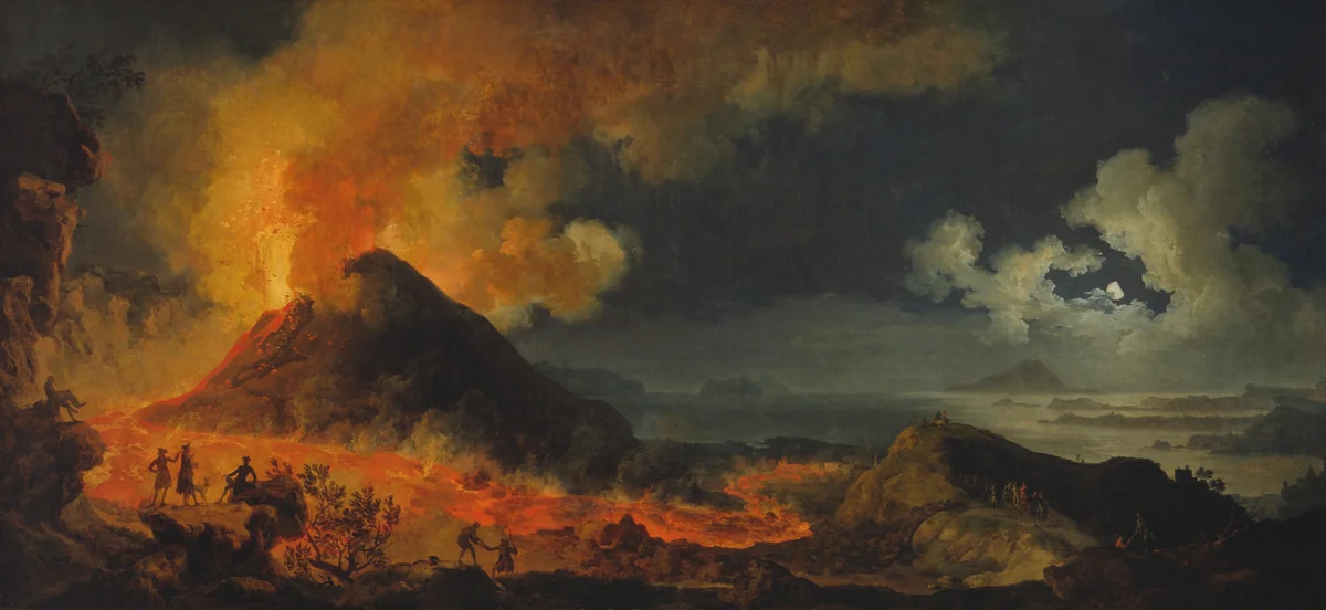 The Eruption of Vesuvius by Pierre-Jacques Volaire, painting, 1771