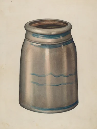Earthenware Jar by American 20th Century, index of american design, 1935-1942