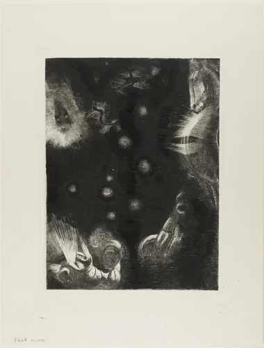Different Peoples Inhabit the Countries of the Ocean, plate 23 of 24 by Odilon Redon, print, 1896