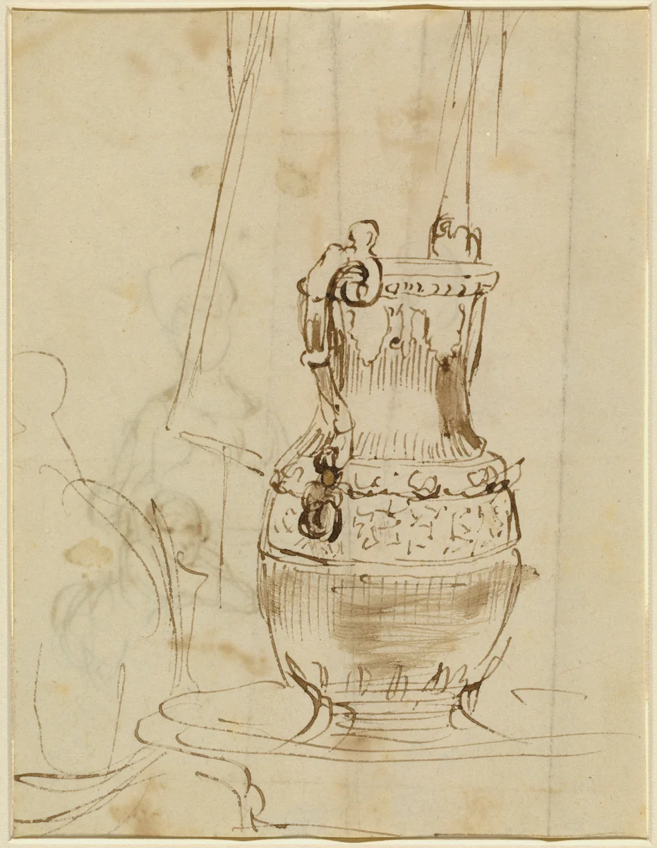 An Ornate Ewer [recto] by Sir David Wilkie, drawing, 1785-1841