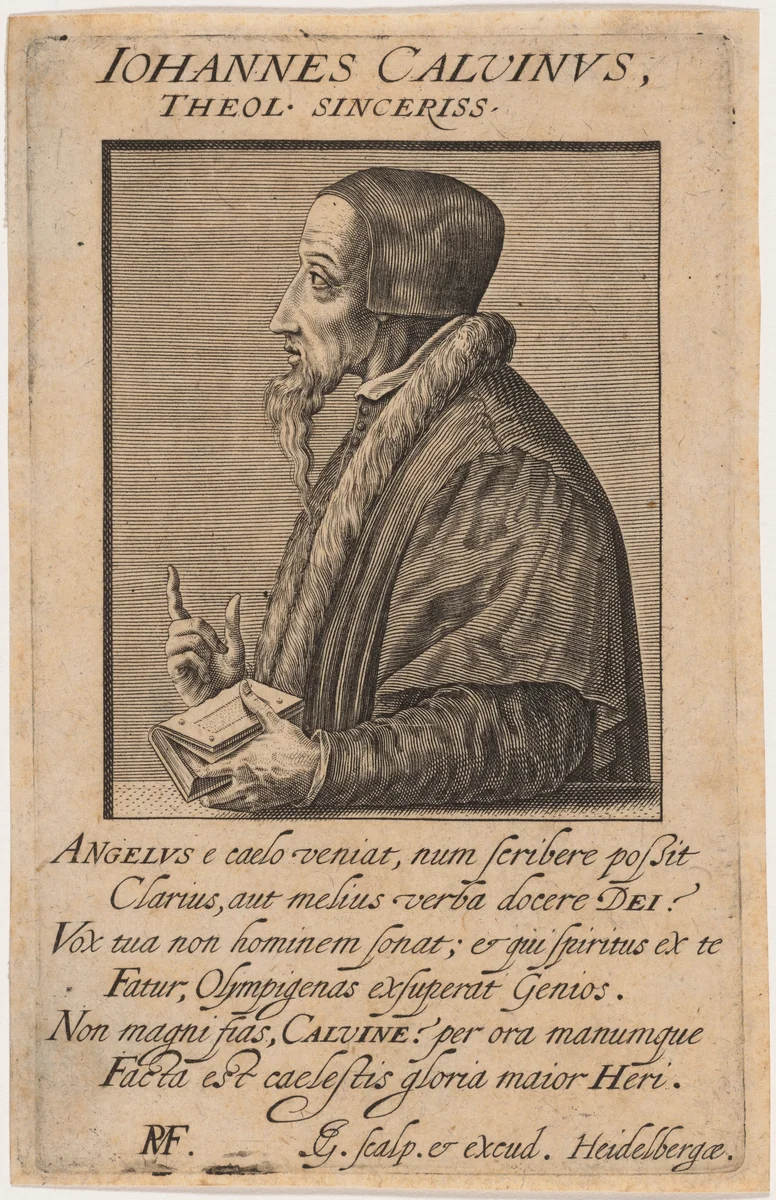 John Calvin by Unknown 19th Century, print, 1800-1899