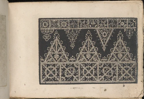 Fiori di Ricami Nuovamente Posti in Luce, page 7 (recto) by Matteo Florimi, book, 1591