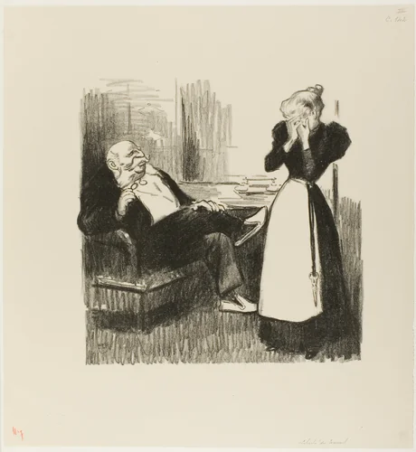 Freedom from Labor by Théophile Alexandre Steinlen, print, 1894
