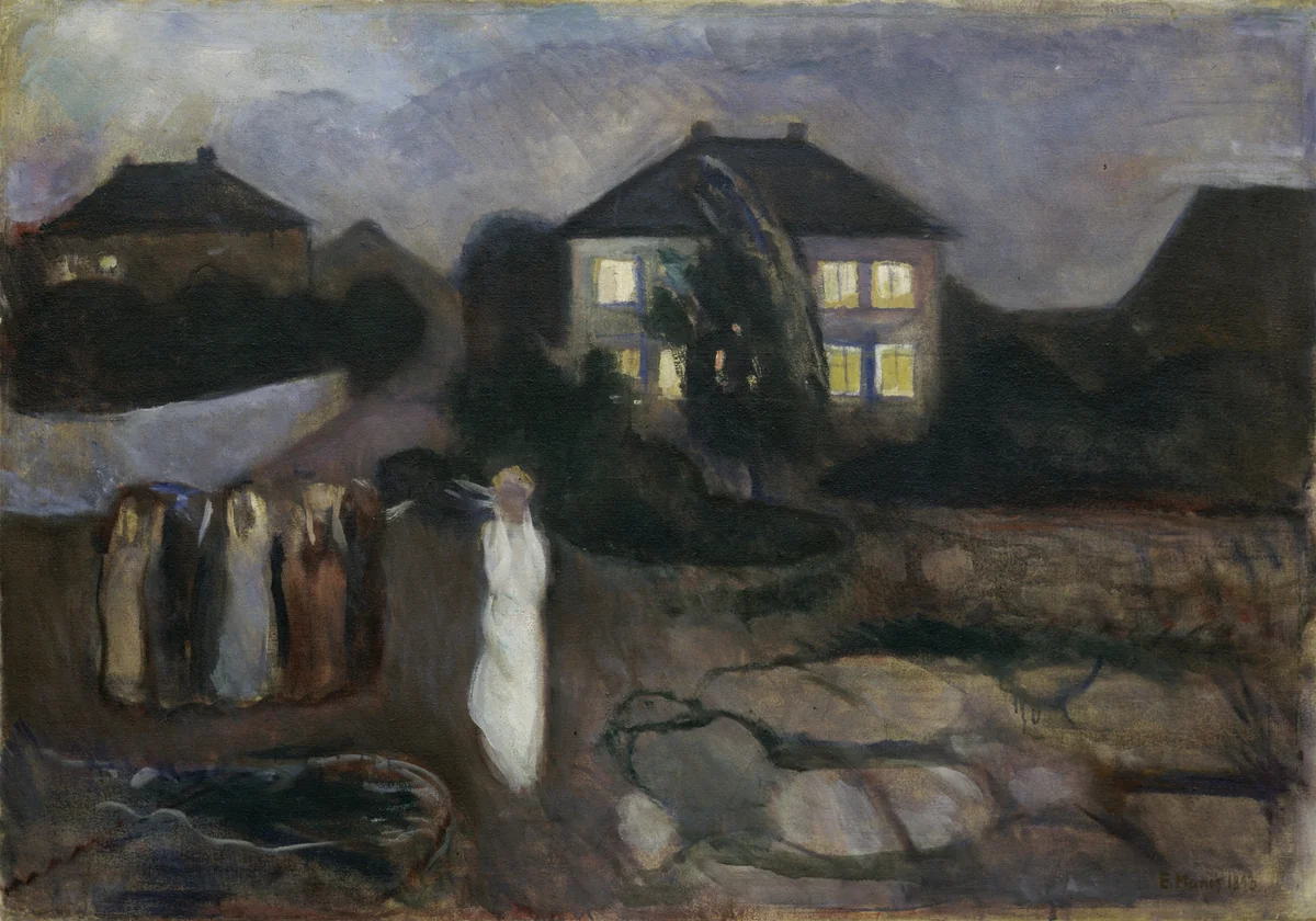 The Storm by Edvard Munch, painting, 1893