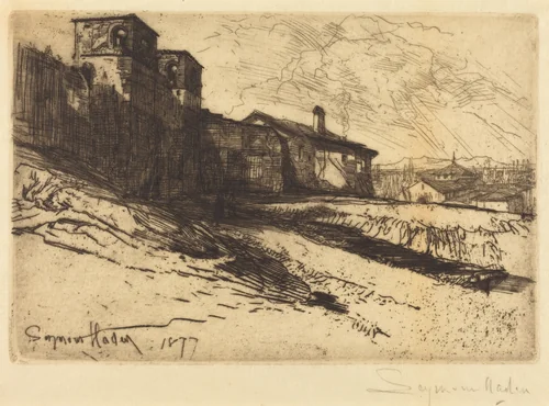 Grim Spain by Francis Seymour-Haden, print, 1877
