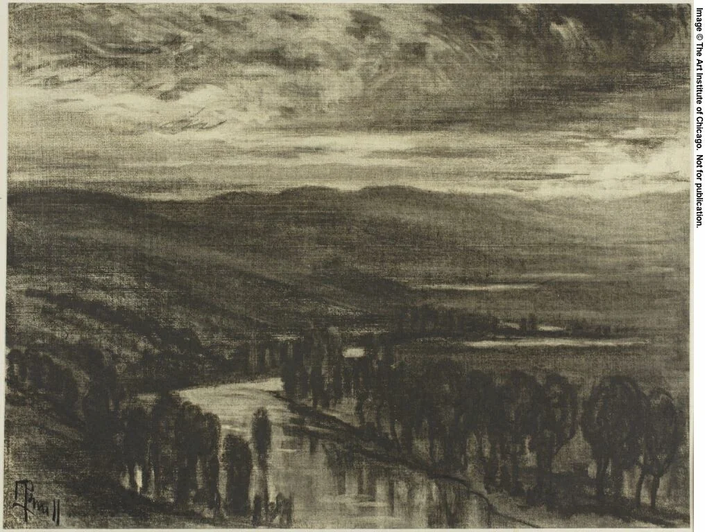 The Borders of the Tagus by Joseph Pennell, drawing, 1900-1903